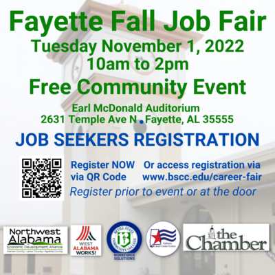 Bevill State Community College to host Fall hiring Event in Fayette 